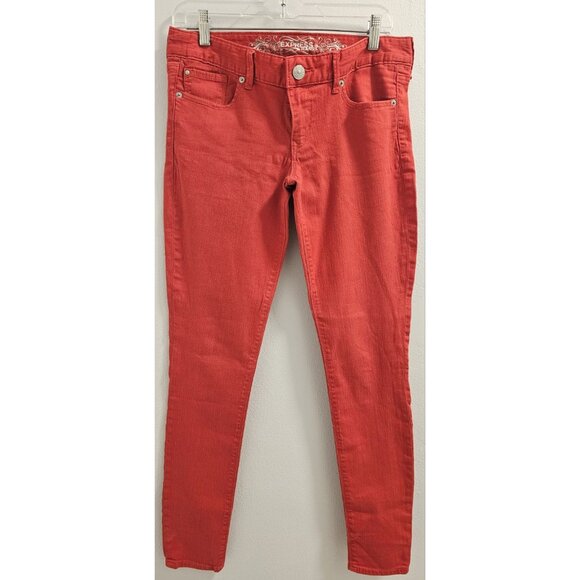 Express Women's Stella Regular Fit Jean Legging Low Rise- Red Size 6 - EUC - Picture 1 of 15